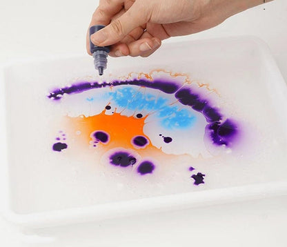 Knikkerkunst Verf Set Waterbasis Marmer Effect