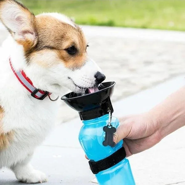 Honden Drinkfles 2-in-1 met Kom, Lekvrij en Draagbaar