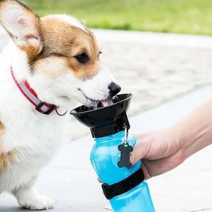 Honden Drinkfles 2-in-1 met Kom, Lekvrij en Draagbaar