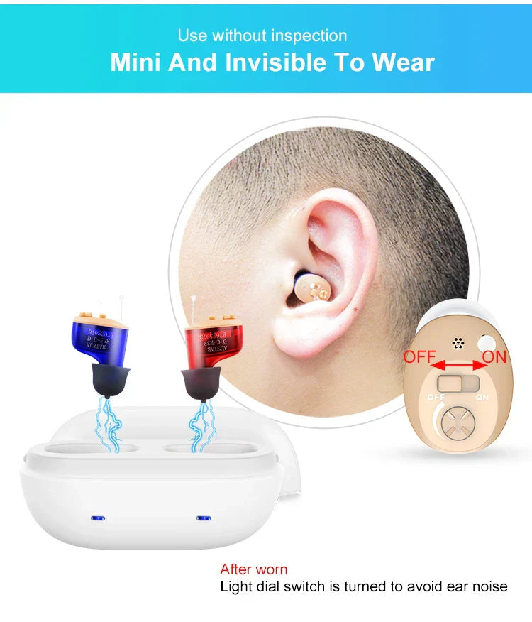 Digitaal Hoortoestel Onzichtbaar Verbetert Gehoor