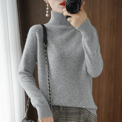 Merinowollen Sweater Warm voor Herfst en Winter