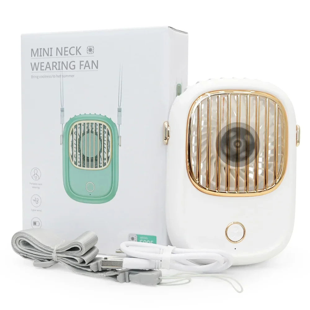 Draagbare Nekventilator Oplaadbaar voor Comfort Binnen en Buiten