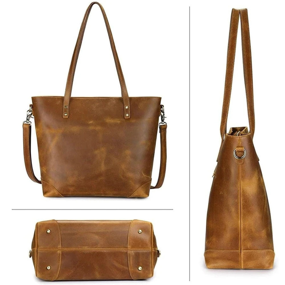 Kunstlederen Schoudertas Vintage Stijl