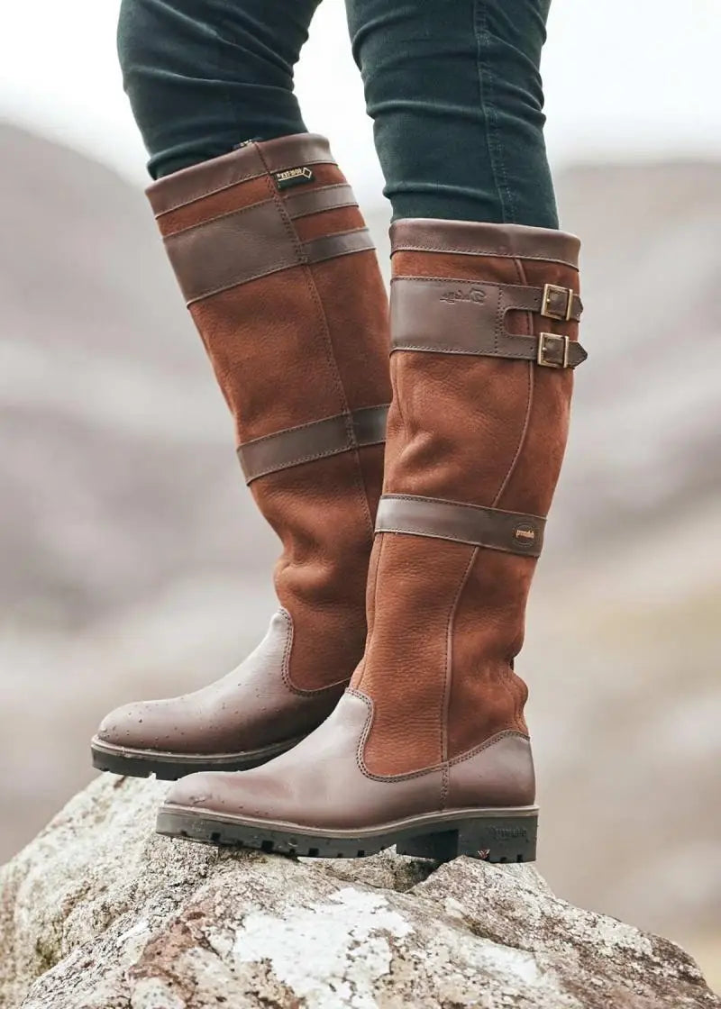 Dames Outdoor Laarzen Waterdicht Leren Hoge Schacht