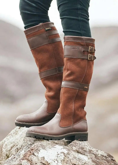 Dames Outdoor Laarzen Waterdicht Leren Hoge Schacht