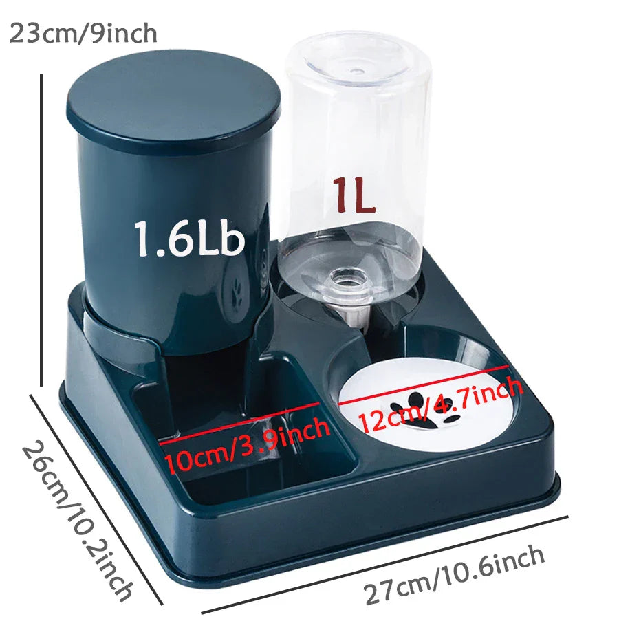 Automatische Kattenvoer- en Waterdispenser voor 2 Katten