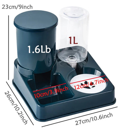 Automatische Kattenvoer- en Waterdispenser voor 2 Katten