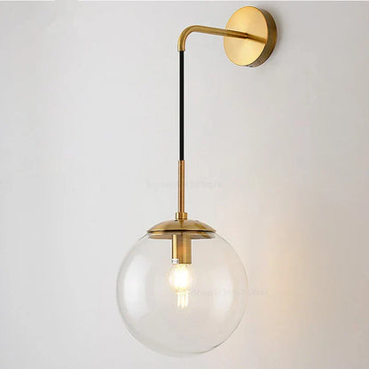 Retro Glazen Bolarmatuur | Warme Sfeerlamp Modern Design