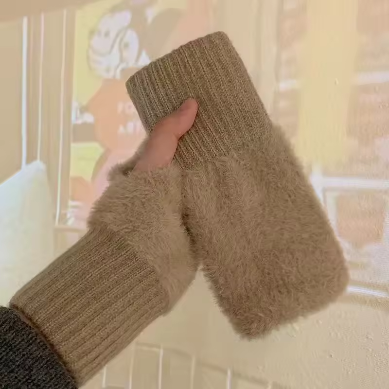 Vingerloze Handschoenen Unisex Fleece Warm en Zacht