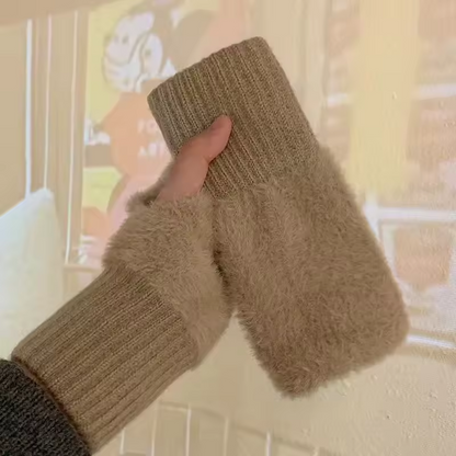 Vingerloze Handschoenen Unisex Fleece Warm en Zacht