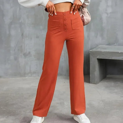 Hoge Taille Casual Broek Elastisch Comfortabele Losse Broek - Velinix