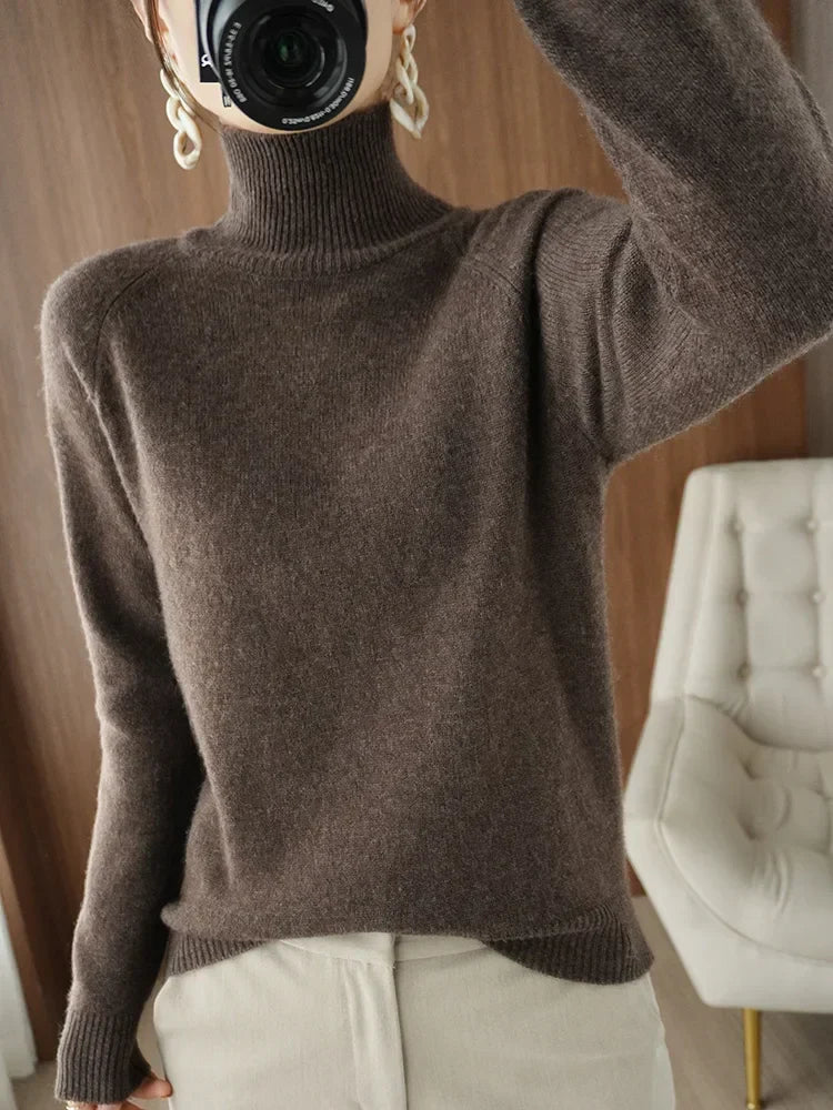 Merinowollen Sweater Warm voor Herfst en Winter - Velinix