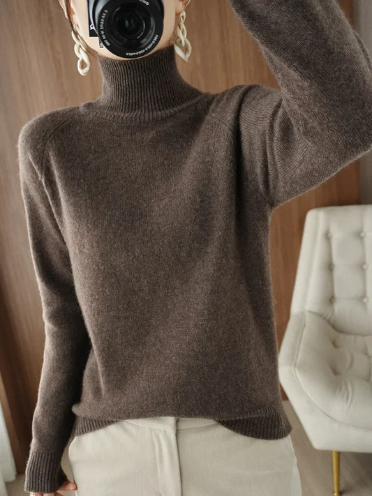 Merinowollen Sweater Warm voor Herfst en Winter - Velinix