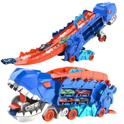 Dino Speelbaan Set Flexibel met Dinosaurus Auto's voor Kinderen - Velinix