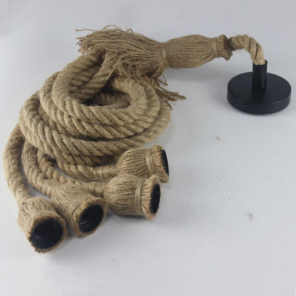Hanglamp Handgemaakt van Henneptouw Boheemse Stijl