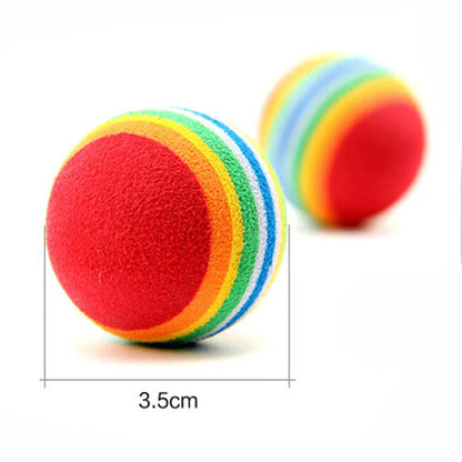 Kattenbal Speelgoed 6 Stuks Kleurrijke Veilige EVA Ballen