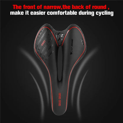 Fietszadel Comfortabele Gel Zitting voor Weg- en MTB Fietsen