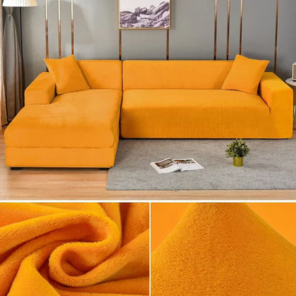 Bankhoes Fluwelen Stretch Antislip voor Thuis