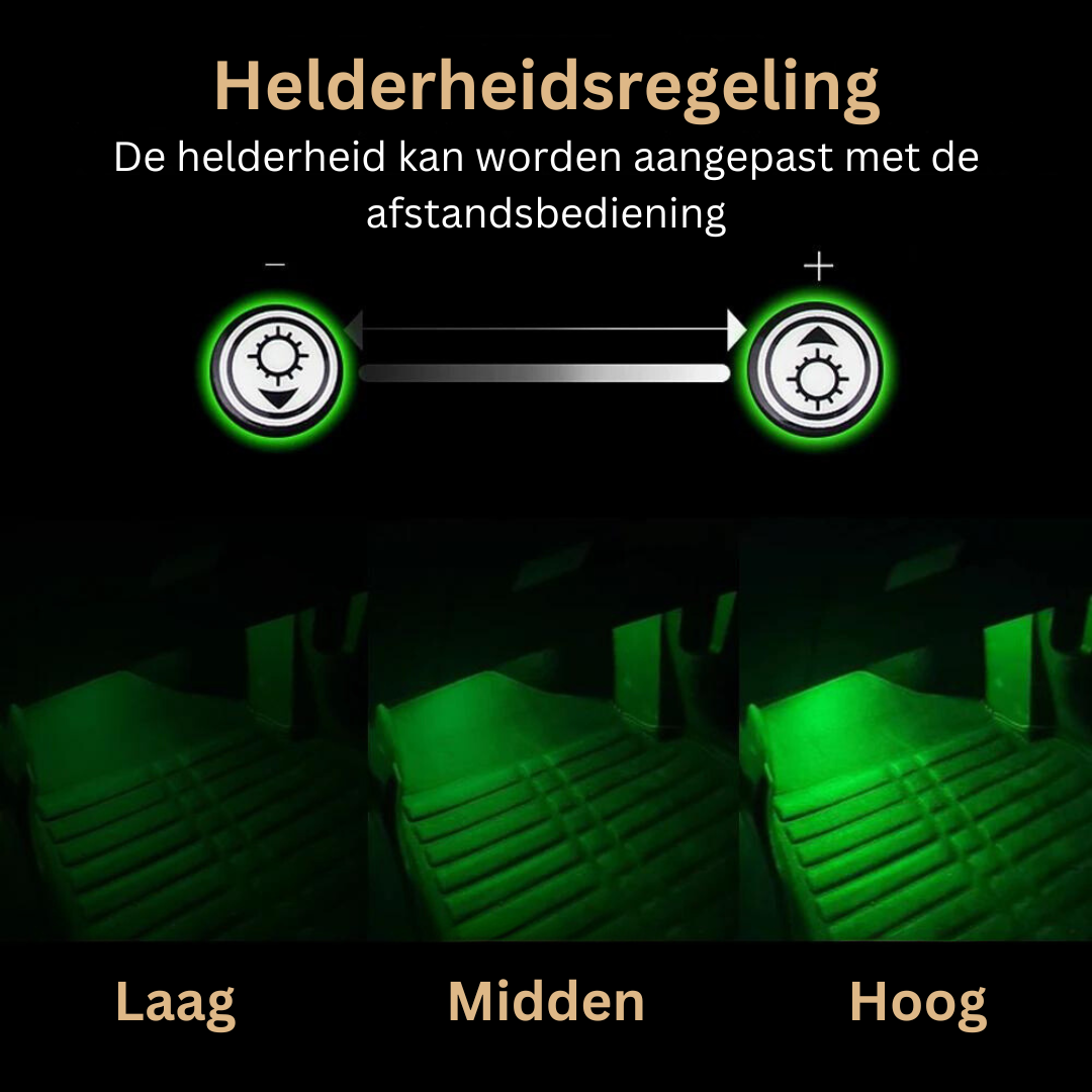 Auto Verlichting Set met Kleurende LED Lampen