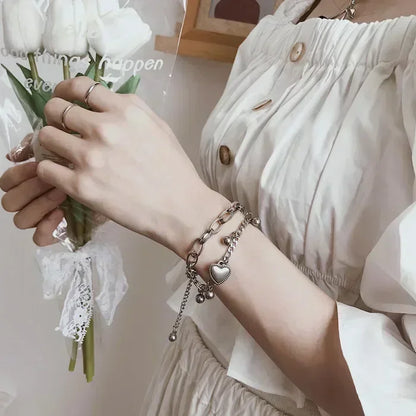 Slangen Armband Set van 4 met Groene Steentjes en Strass