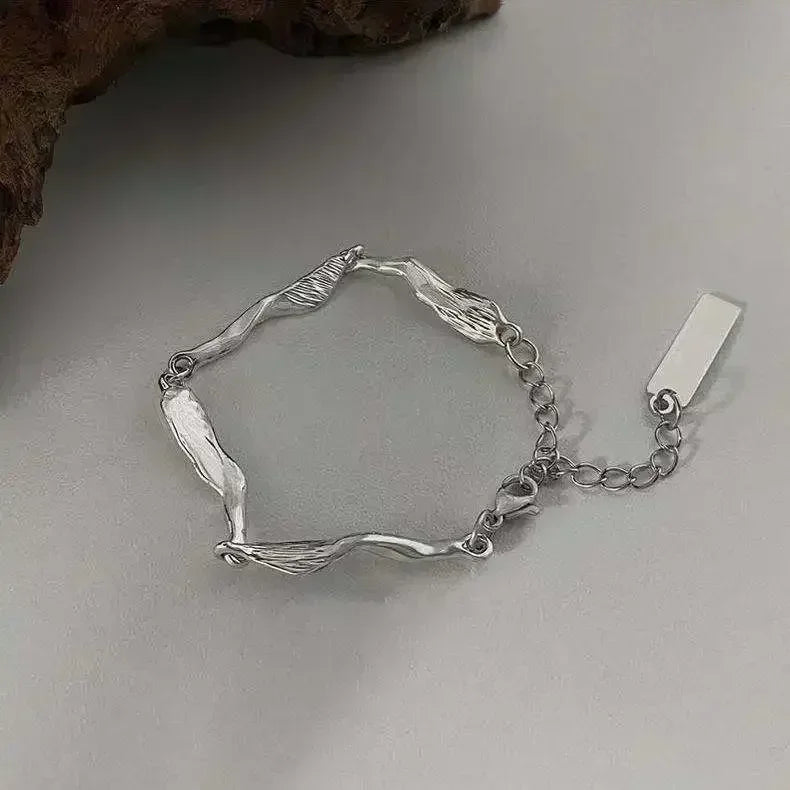 Slangen Armband Set van 4 met Groene Steentjes en Strass