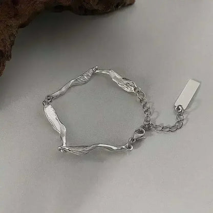 Slangen Armband Set van 4 met Groene Steentjes en Strass