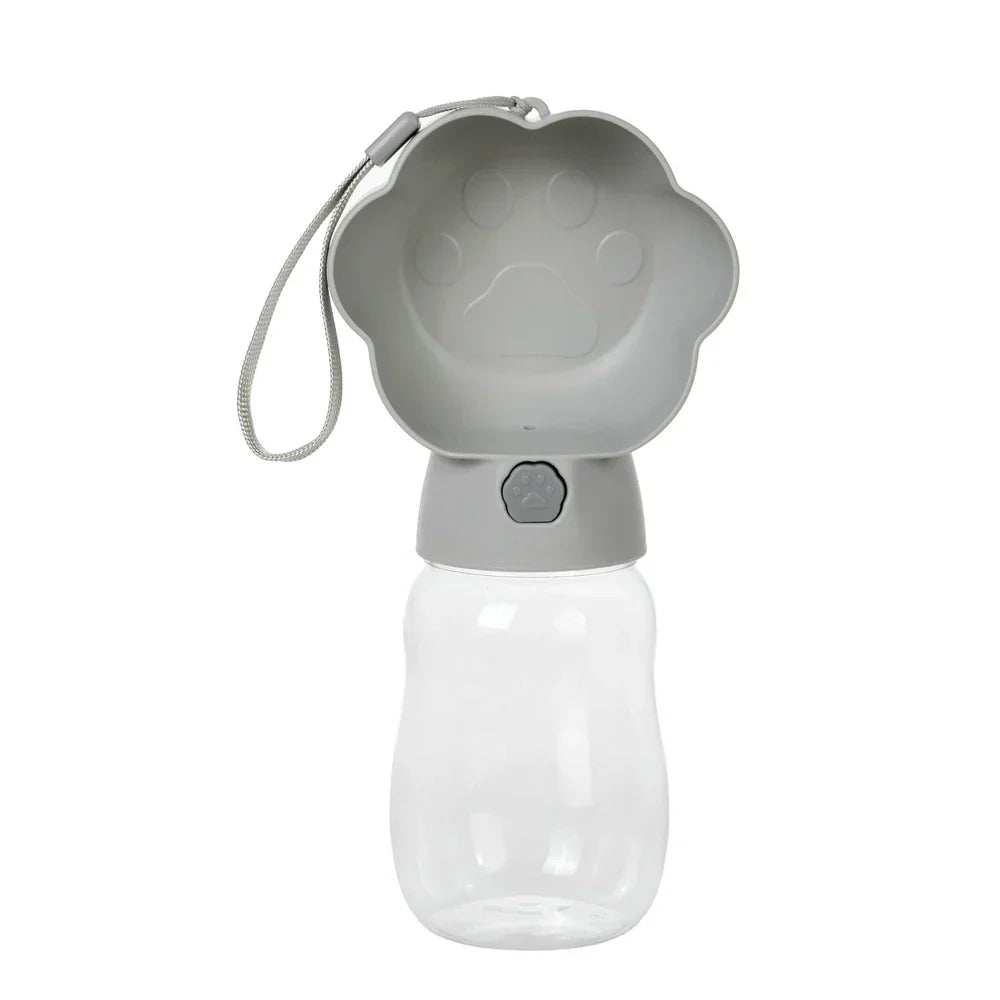 Draagbare Drinkfles voor Honden en Katten, 2-in-1 Water en Voer Dispenser