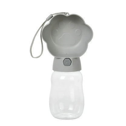 Draagbare Drinkfles voor Honden en Katten, 2-in-1 Water en Voer Dispenser
