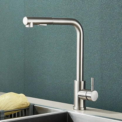 Zwarte Keukenkraan Uittreksels met 2-Modus Douche - Velinix