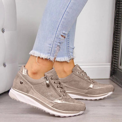Wanderschoenen Dames Wildleder Ergonomisch Comfortabel
