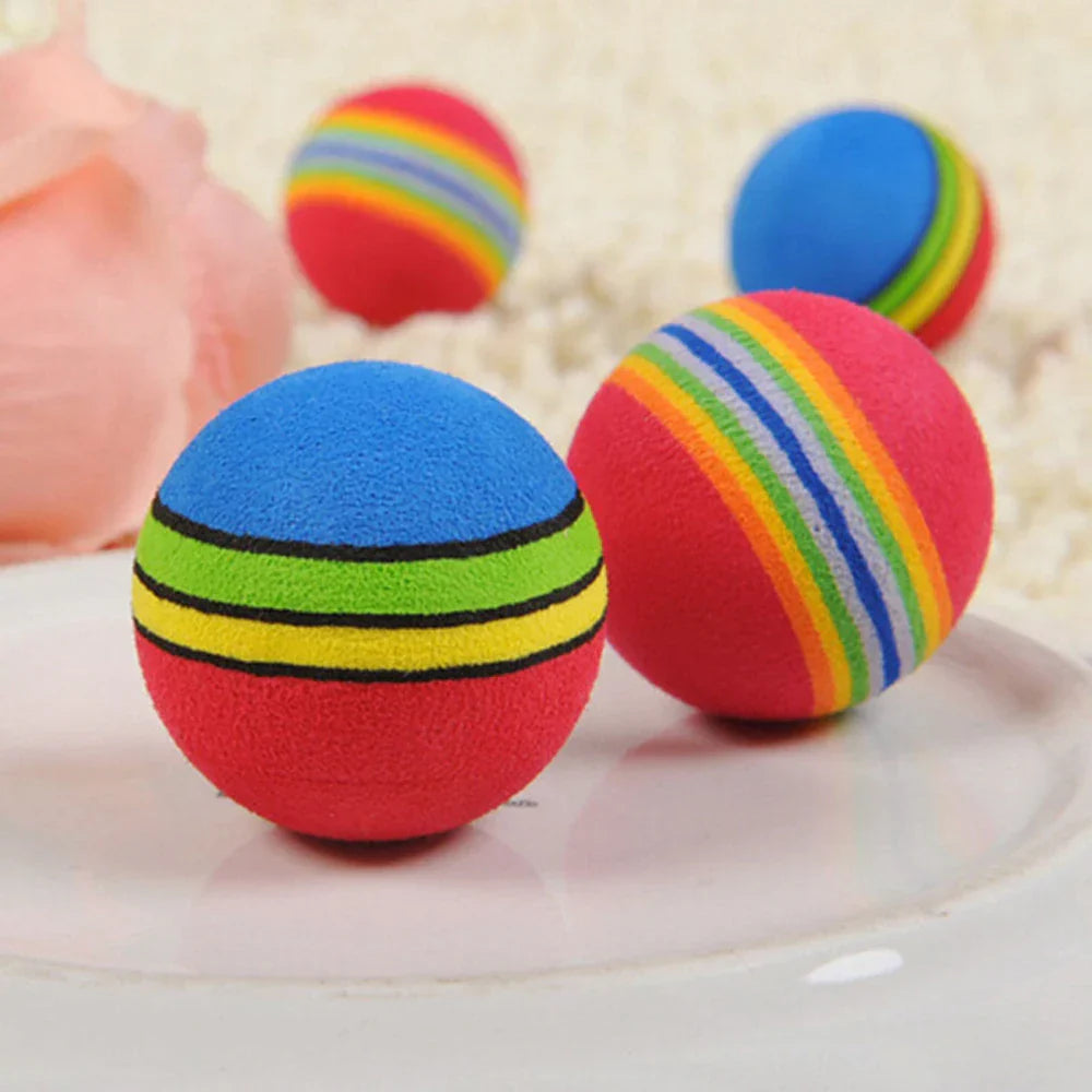 Kattenbal Speelgoed 6 Stuks Kleurrijke Veilige EVA Ballen