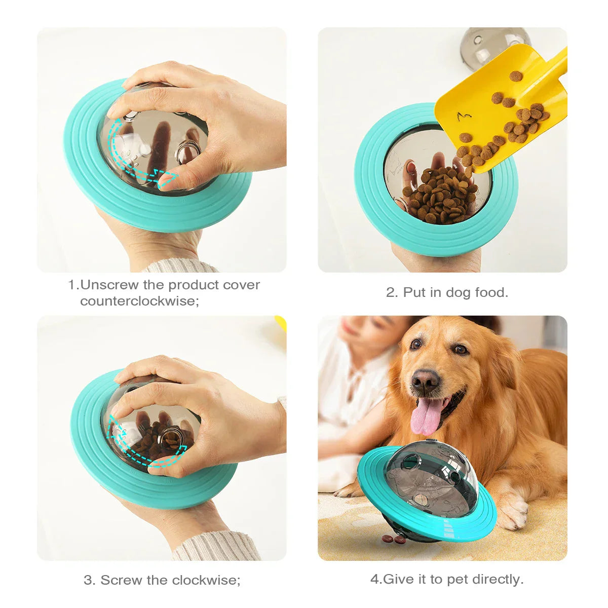 Interactief Honden- & Katten Speelgoed met Voederdispenser en Trainer