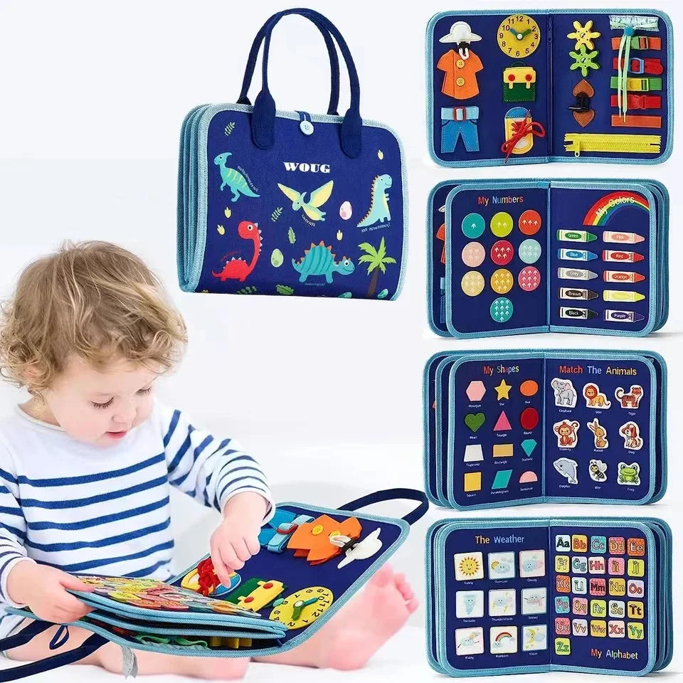 Montessori Sensorisch Bord voor Peuters Leerboard met Activiteiten - Velinix