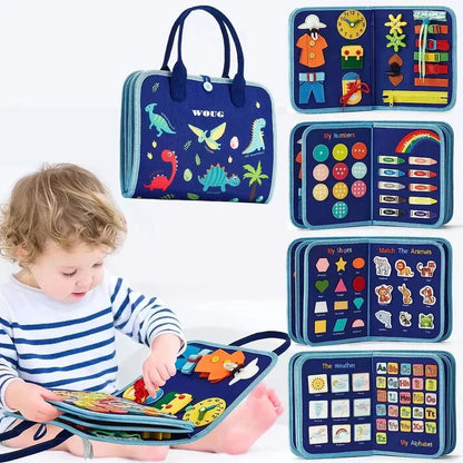 Montessori Sensorisch Bord voor Peuters Leerboard met Activiteiten - Velinix