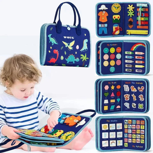 Montessori Sensorisch Bord voor Peuters Leerboard met Activiteiten - Velinix