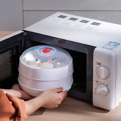 Stoompan Luxe voor Broodjes en Dumplings met Veilige Deksel