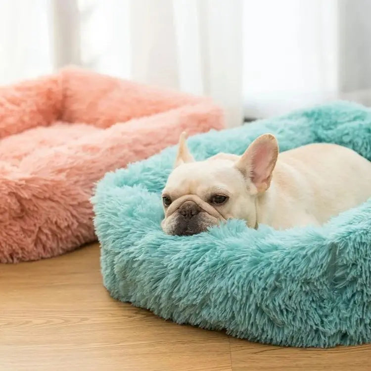 Pluche Hondenbed Luxe Wasbaar voor Honden en Katten