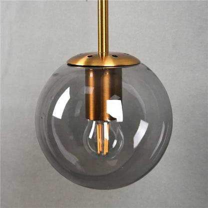 Retro Glazen Bolarmatuur | Warme Sfeerlamp Modern Design