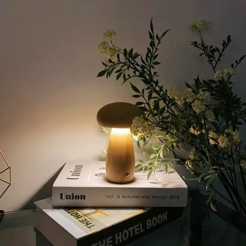 Houten Lamp Massief Hout Gezellige Sfeer