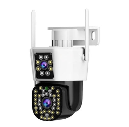 ShieldSight - Set van 2 beveiligingscamera's met dubbele lens | 6MP HD, kleuren nachtzicht en bewegingsdetectie 1