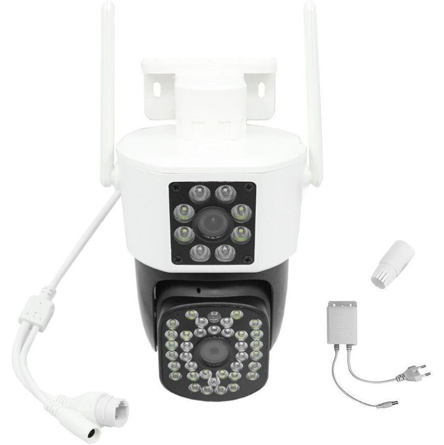 ShieldSight - Set van 2 beveiligingscamera's met dubbele lens | 6MP HD, kleuren nachtzicht en bewegingsdetectie 2
