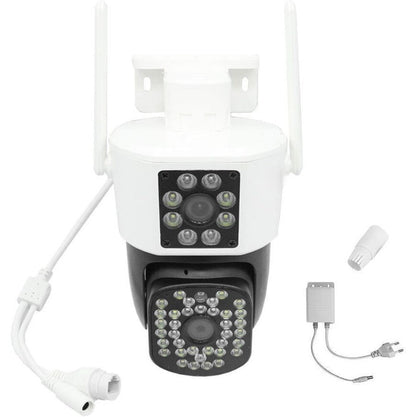ShieldSight - Set van 2 beveiligingscamera's met dubbele lens | 6MP HD, kleuren nachtzicht en bewegingsdetectie 2