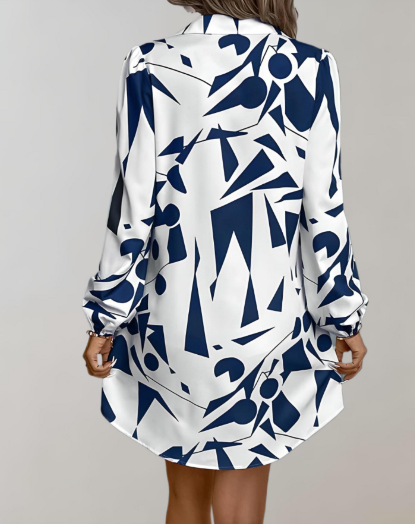 Mila™ – Dames Jurk Met Lange Mouwen Ademend Comfort Voor Elke Gelegenheid-3