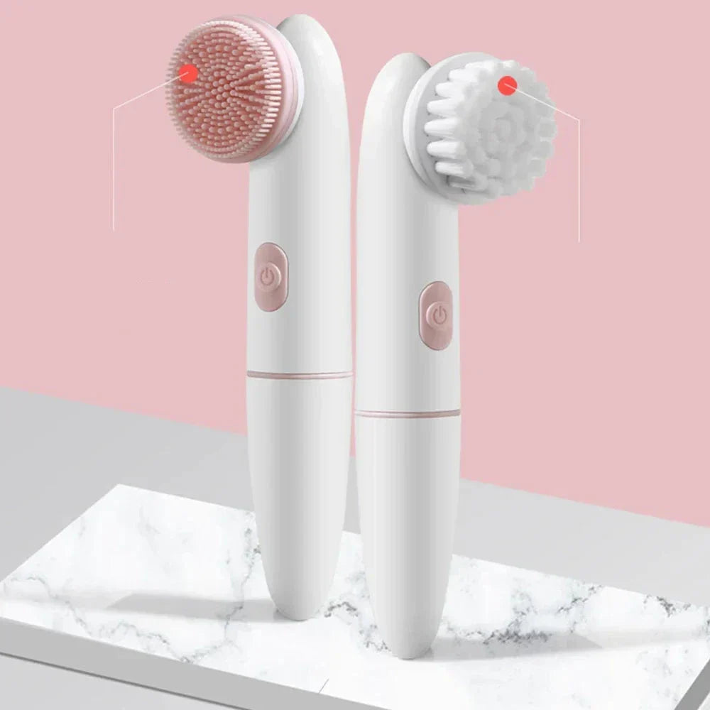 SilkiGlow - Zachte siliconenborstel met gezichtsreiniger en huidmassager 2