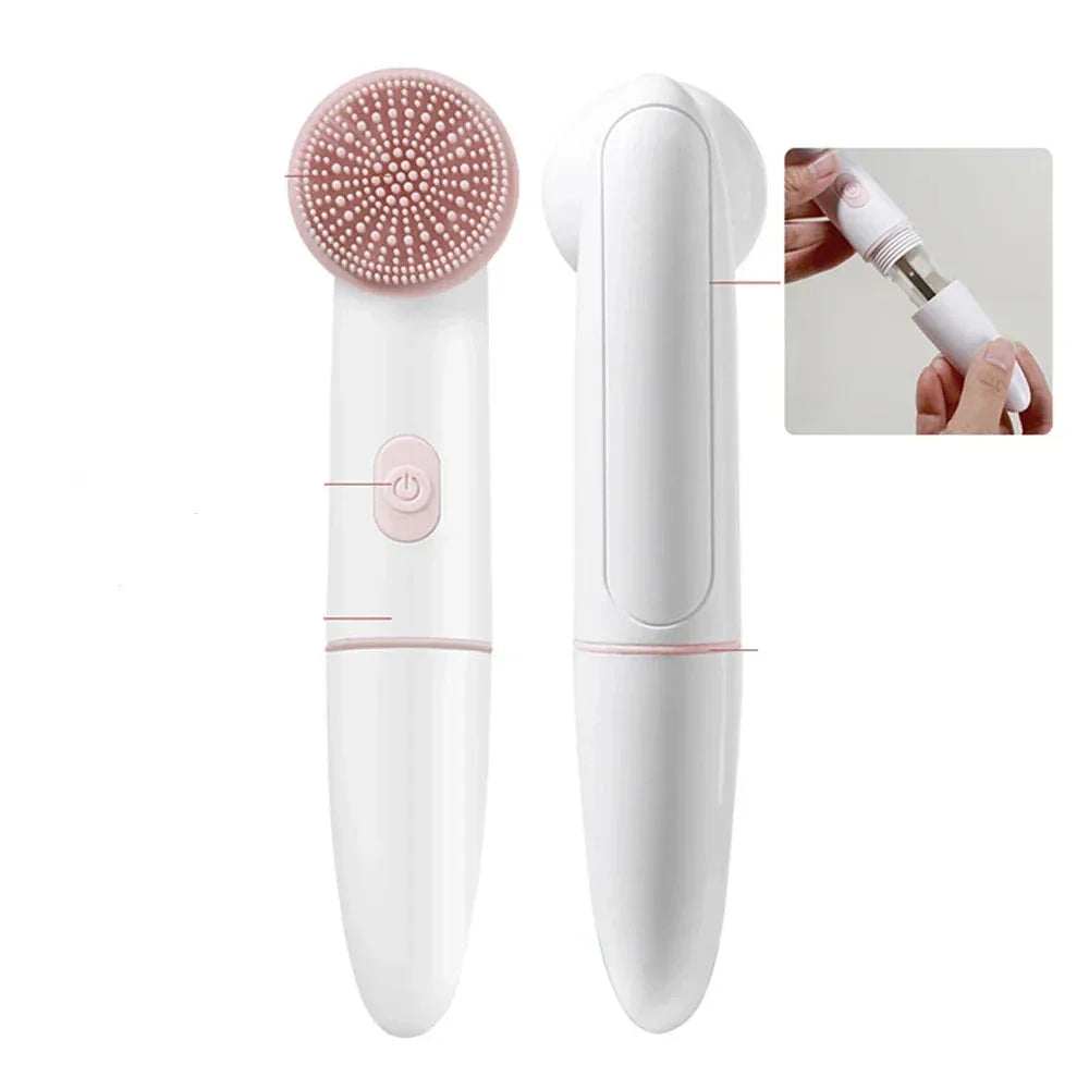 SilkiGlow - Zachte siliconenborstel met gezichtsreiniger en huidmassager 5