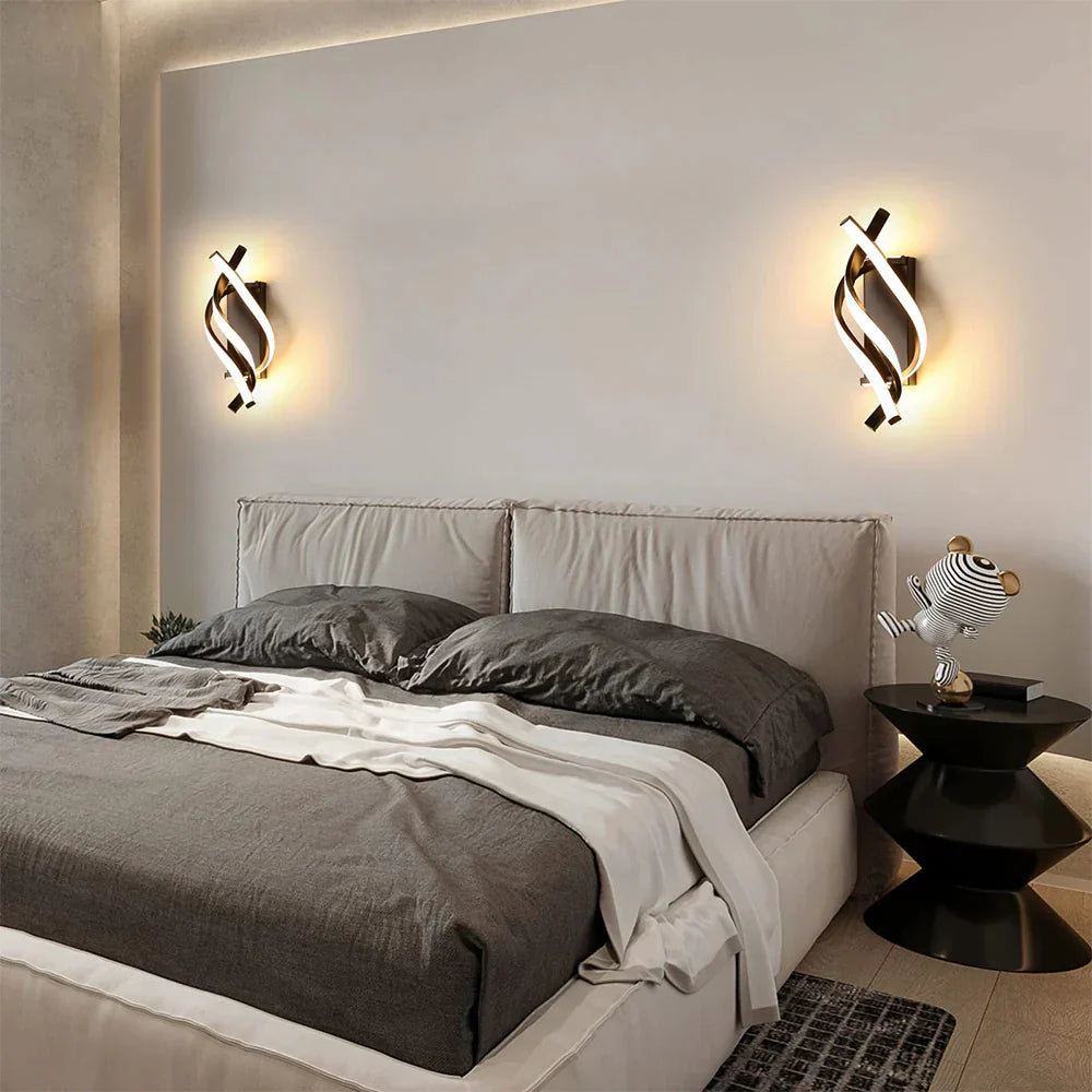 LED Wandlamp Spiraal Modern Design Dimbaar