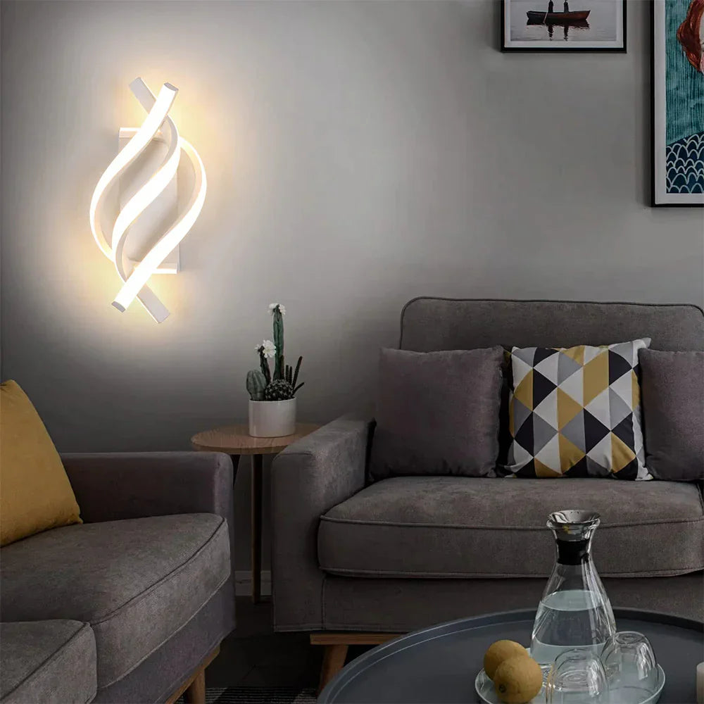 LED Wandlamp Spiraal Modern Design Dimbaar
