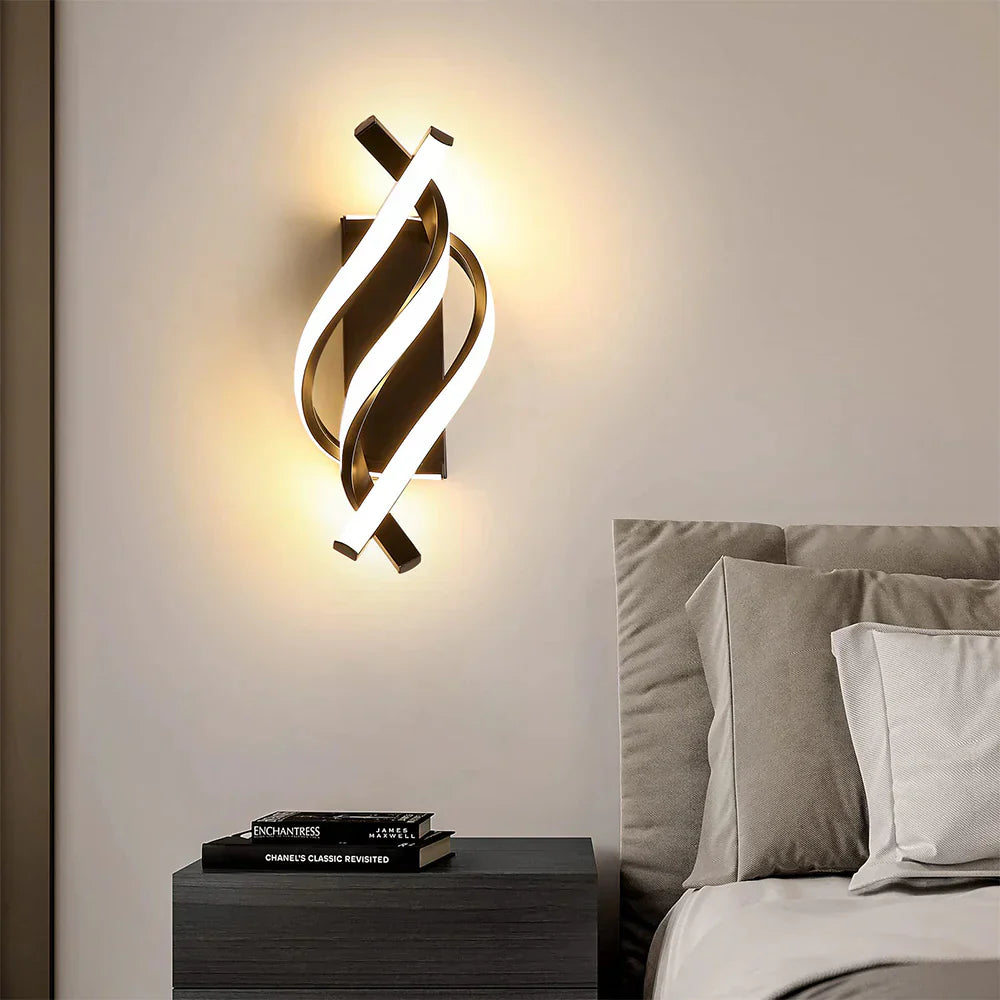 LED Wandlamp Spiraal Modern Design Dimbaar - Velinix