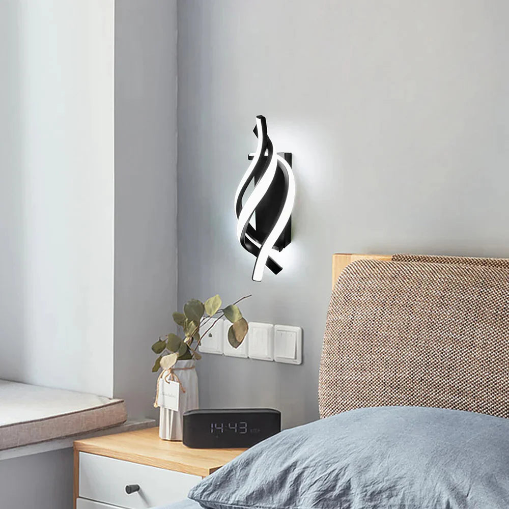 LED Wandlamp Spiraal Modern Design Dimbaar