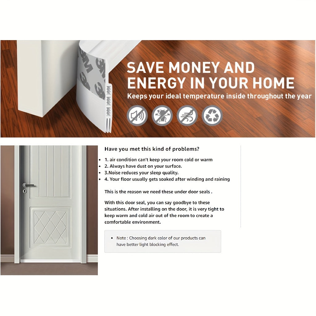 SimpleFix™ TochtGuard – Zelfklevende Tochtstrip voor Deuren & Ramen